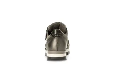 Baskets Gabor 56.438.40 Gris Foncé - Cuir Lacets Zip Grande Pointure Femme — photo 3