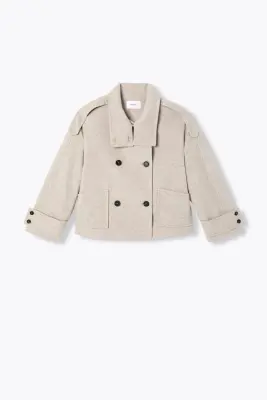 Manteau court et doux Femme