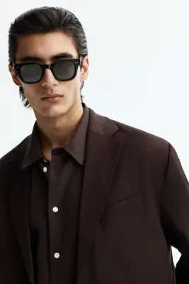 Veste Relaxed Fit - Marron foncé — photo 2