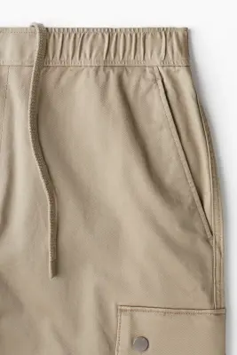 Pantalon cargo Loose Fit - Beige — photo 2