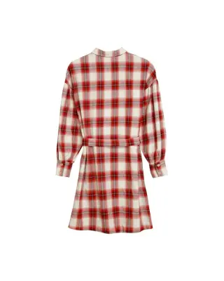 Robe Dorota à carreaux rouges – Grace & Mila — photo 2