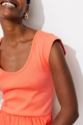 Robe-débardeur unie Femme — photo 5