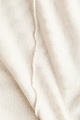 Pull loose avec col cheminée - Crème — photo 4