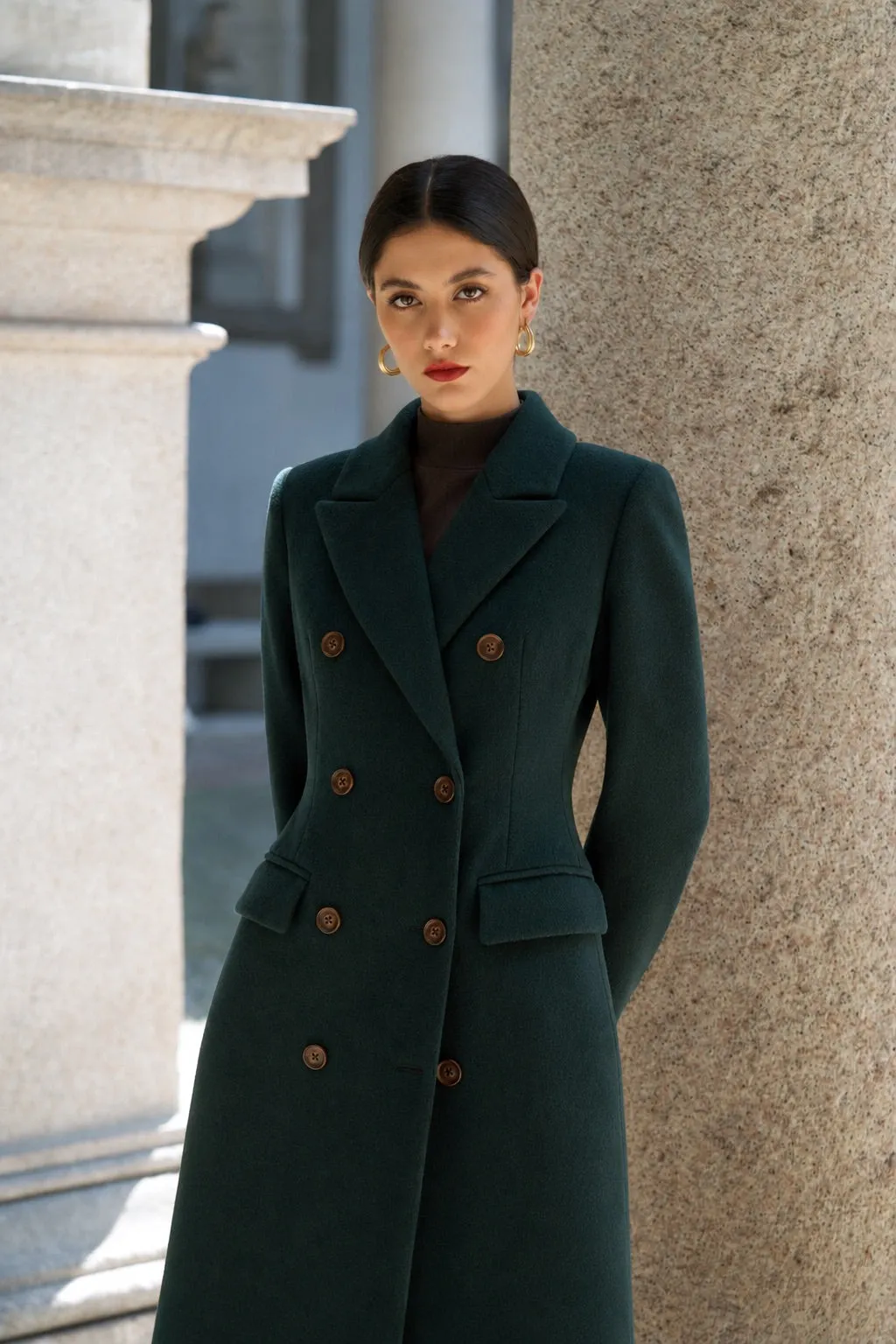 Frederick Wool Coat - Emerald