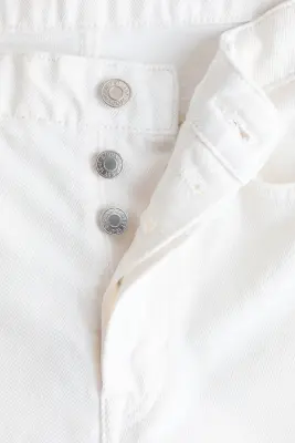 Baggy Regular Waist Jeans - Blanc denim — photo 4