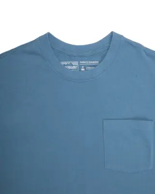 Cotton In Conversion Mw Pocket Tee Wavy Blue — photo 2