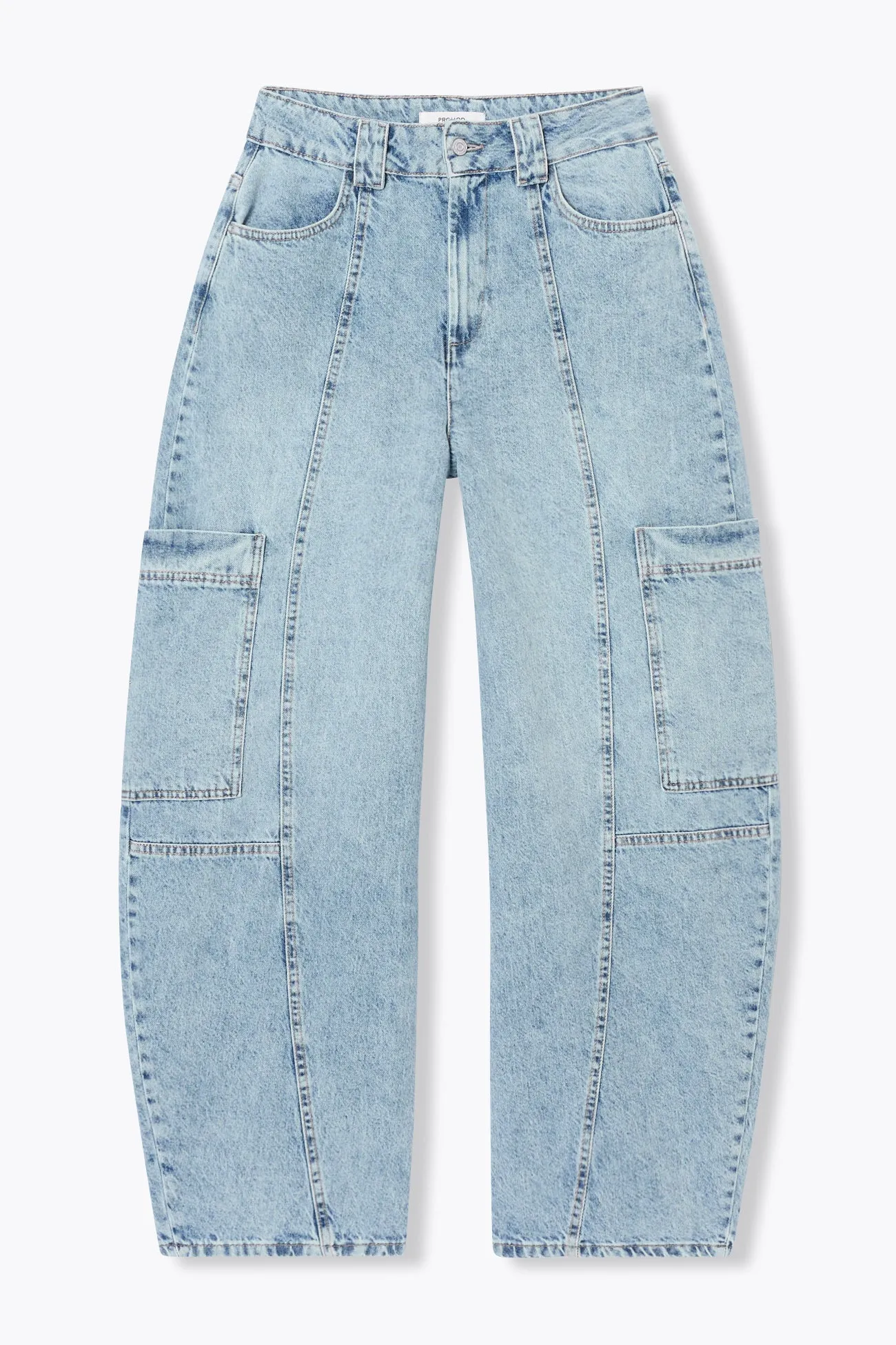 Jean balloon cargo Femme