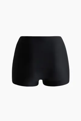 Shorty Medium Shape en microfibre - Noir — photo 4