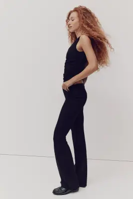 Pantalon chic évasé - Noir — photo 3