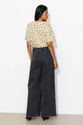 T-shirt oversize à pois — photo 4