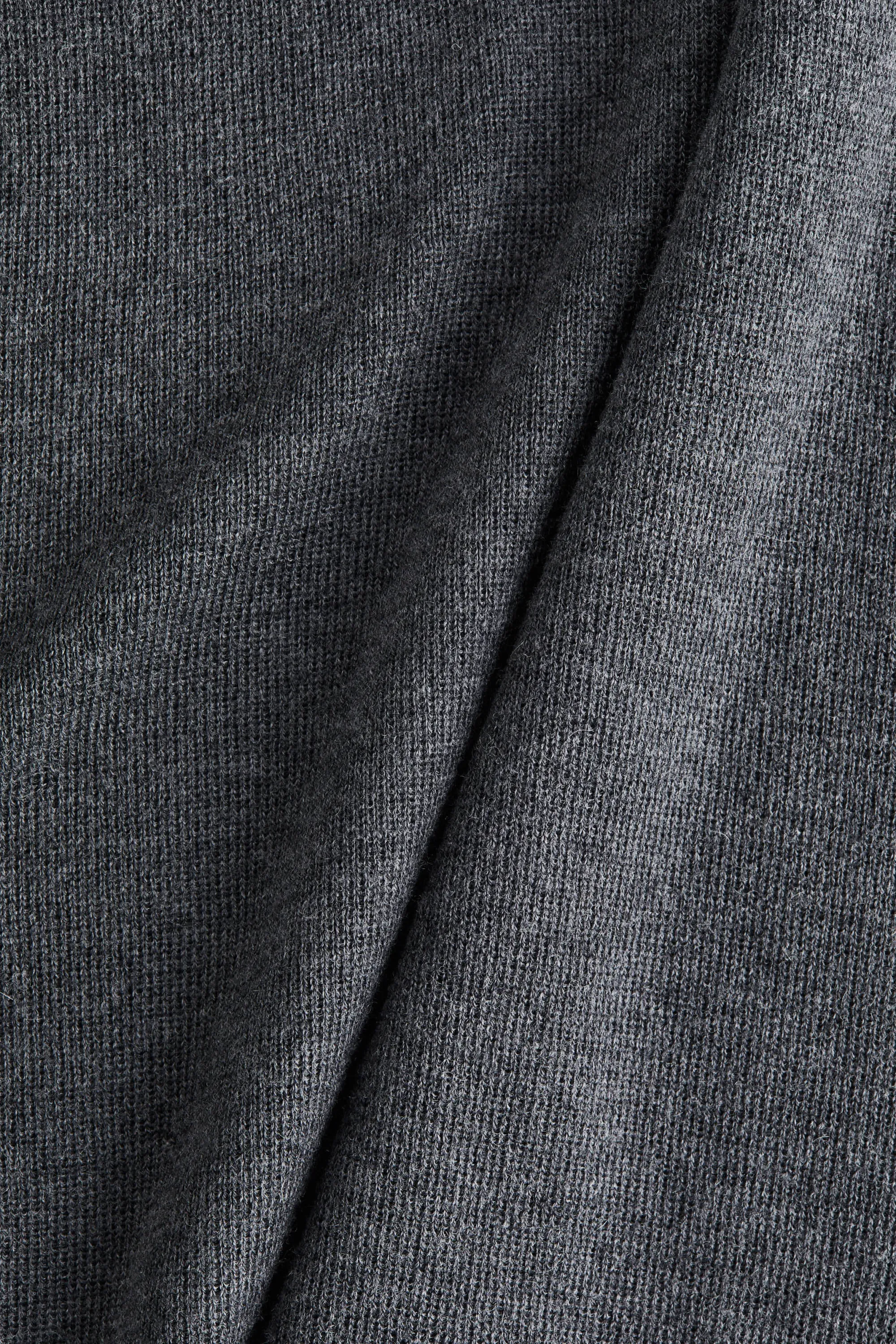 Robe épaules nues - Gris foncé chiné