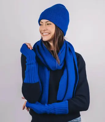 Cézembre – Echarpe Bleu Electrique — photo 3