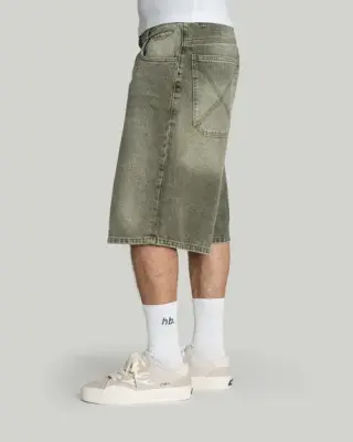 Short homeboy x-tra baggy dye denim – washed green — photo 3