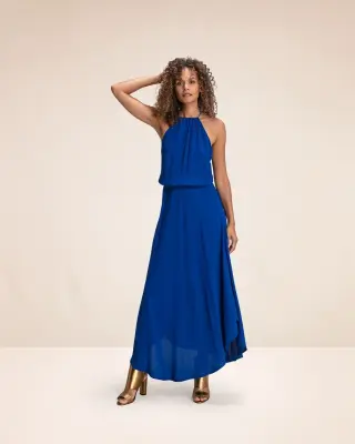 Robe longue Cruz Worker blue – Karma Koma — photo 2