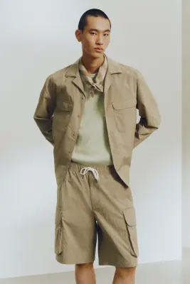 Short cargo Loose Fit - Vert kaki — photo 1