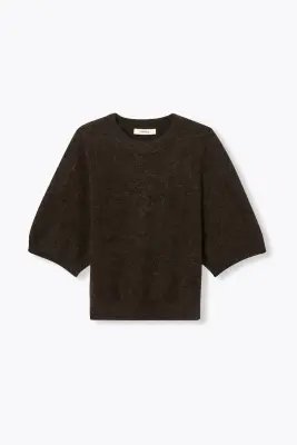 Pull col rond manches ballon