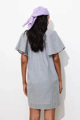 Robe courte rayée Femme — photo 4