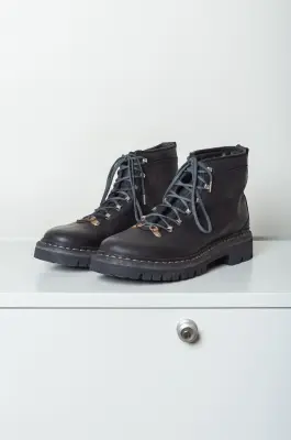 Reproduction Of Found – MEN ITALIAN ALPINE MILITARY BOOTS 390NAD – BLACK — photo 3