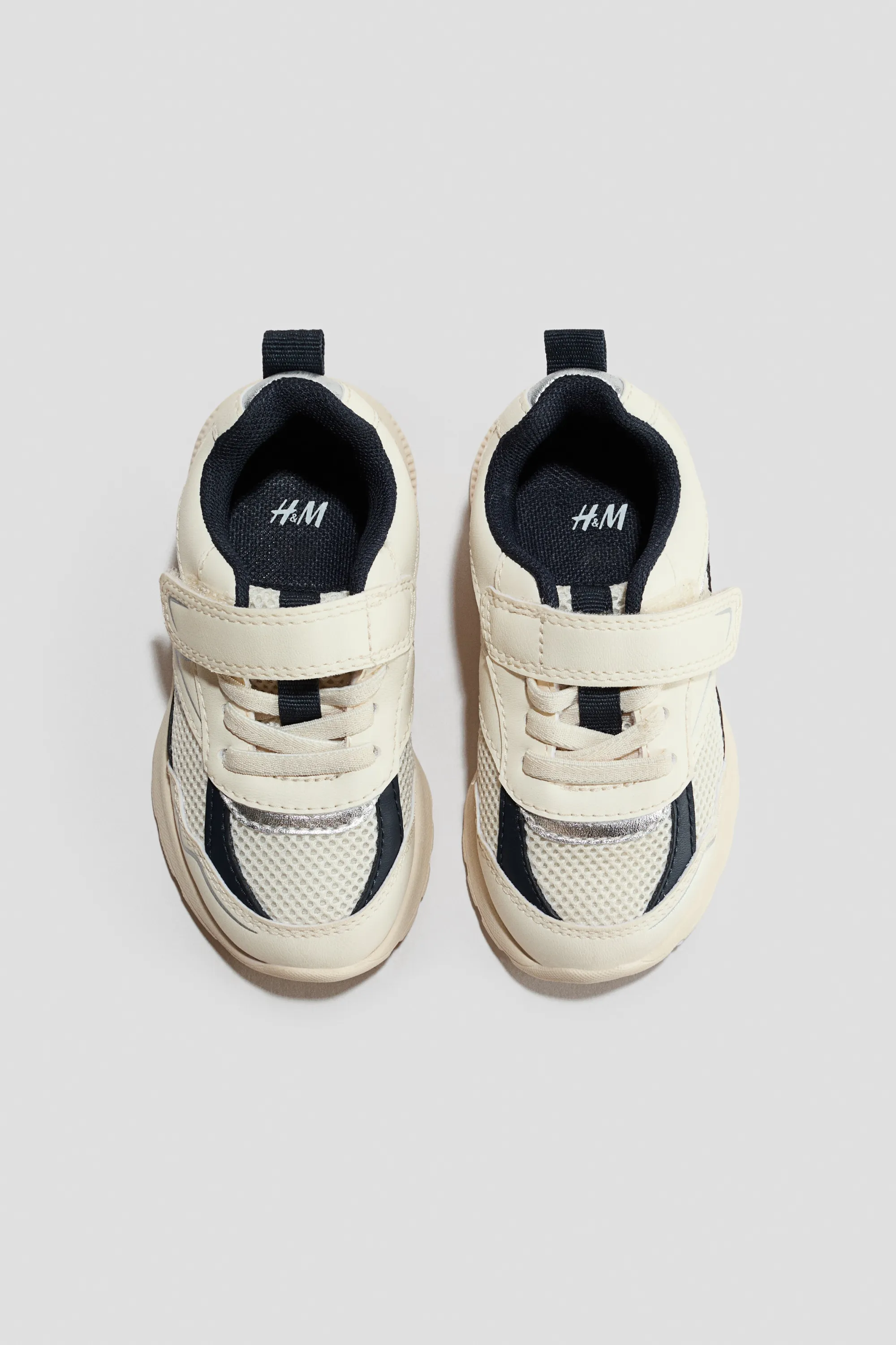 Sneakers - Crème/bleu marine