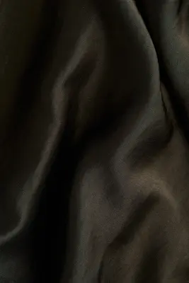 Robe cape en satin - Vert foncé — photo 5