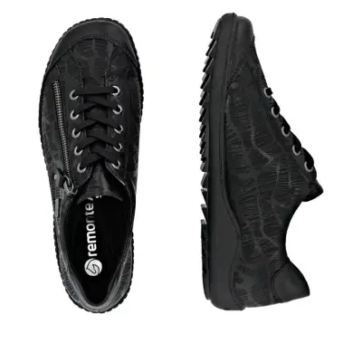 Baskets Remonte R1402-00 Noires - Lacets Grande Pointure Femme — photo 4