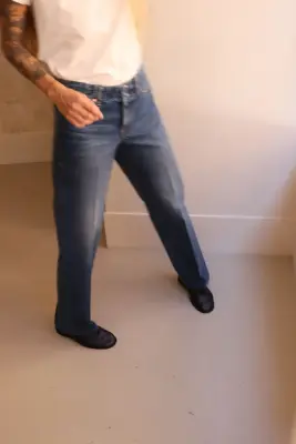 Tanaka – THE JEAN TROUSERS (LOW RISE) ST-2L-VB – VINTAGE BLUE — photo 2