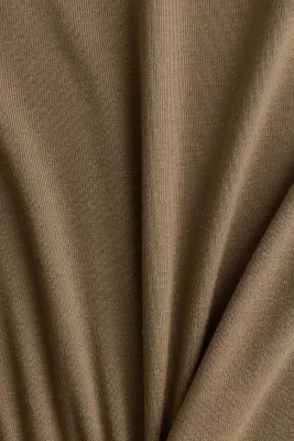 Robe asymétrique avec détail à nouer - Vert kaki — photo 4