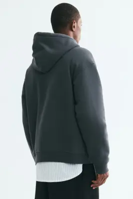 Hoodie Loose Fit - Gris foncé — photo 3