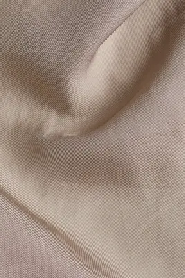 Blouse en twill satin à effet drapé - Grège — photo 2