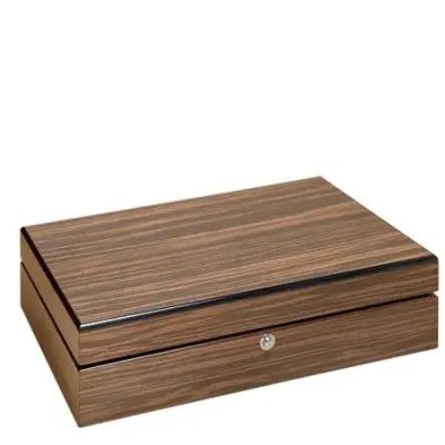 BOITE A MONTRE, Coffret 10 montres placage en bois de macassar poli 309377 — photo 2