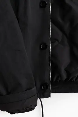 Veste matelassée en twill - Gris foncé — photo 2