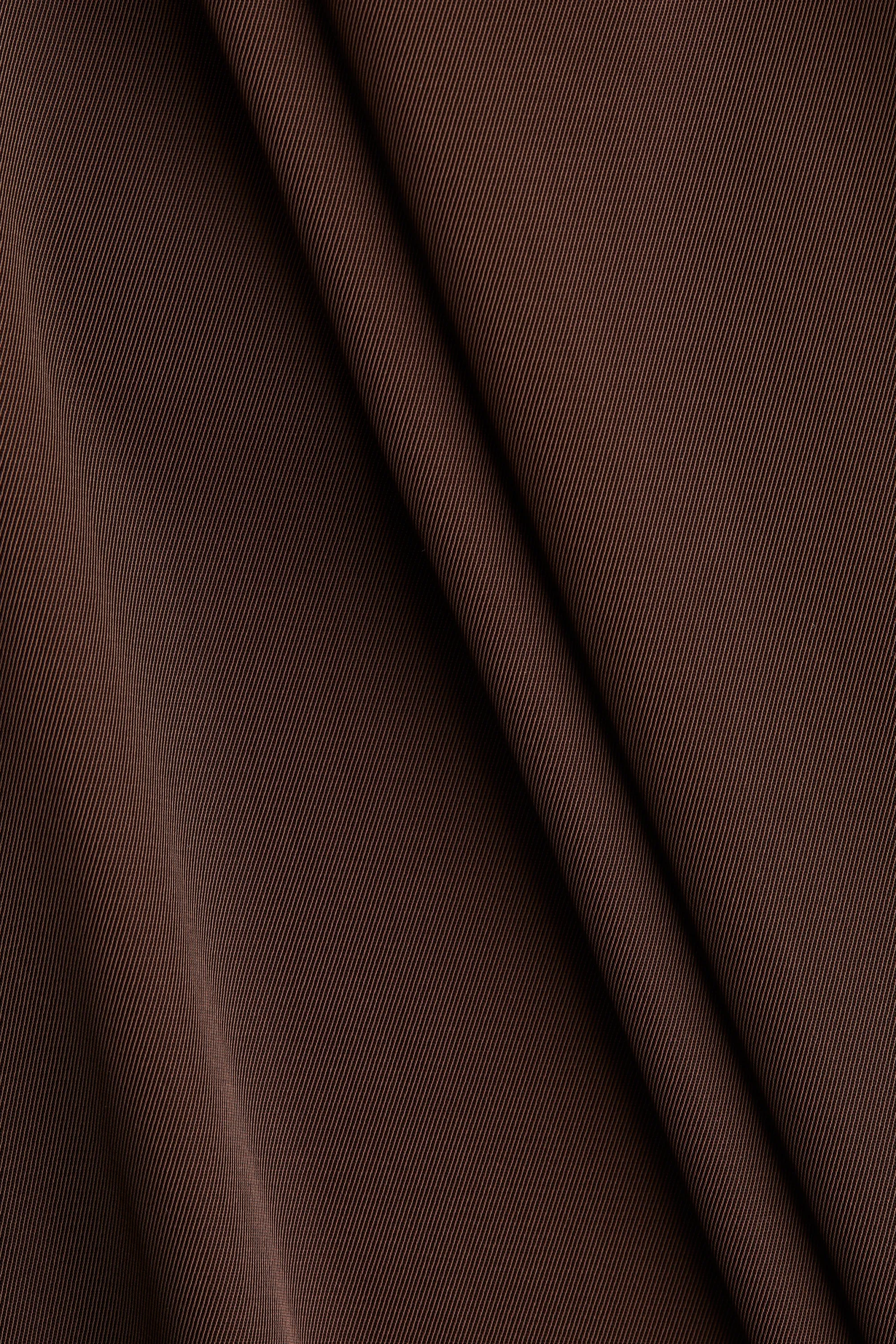 Tapered-waist dress - Marron foncé