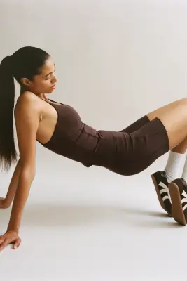 Top de sport avec soutien-gorge intégré SoftMove™ - Marron chaud — photo 2