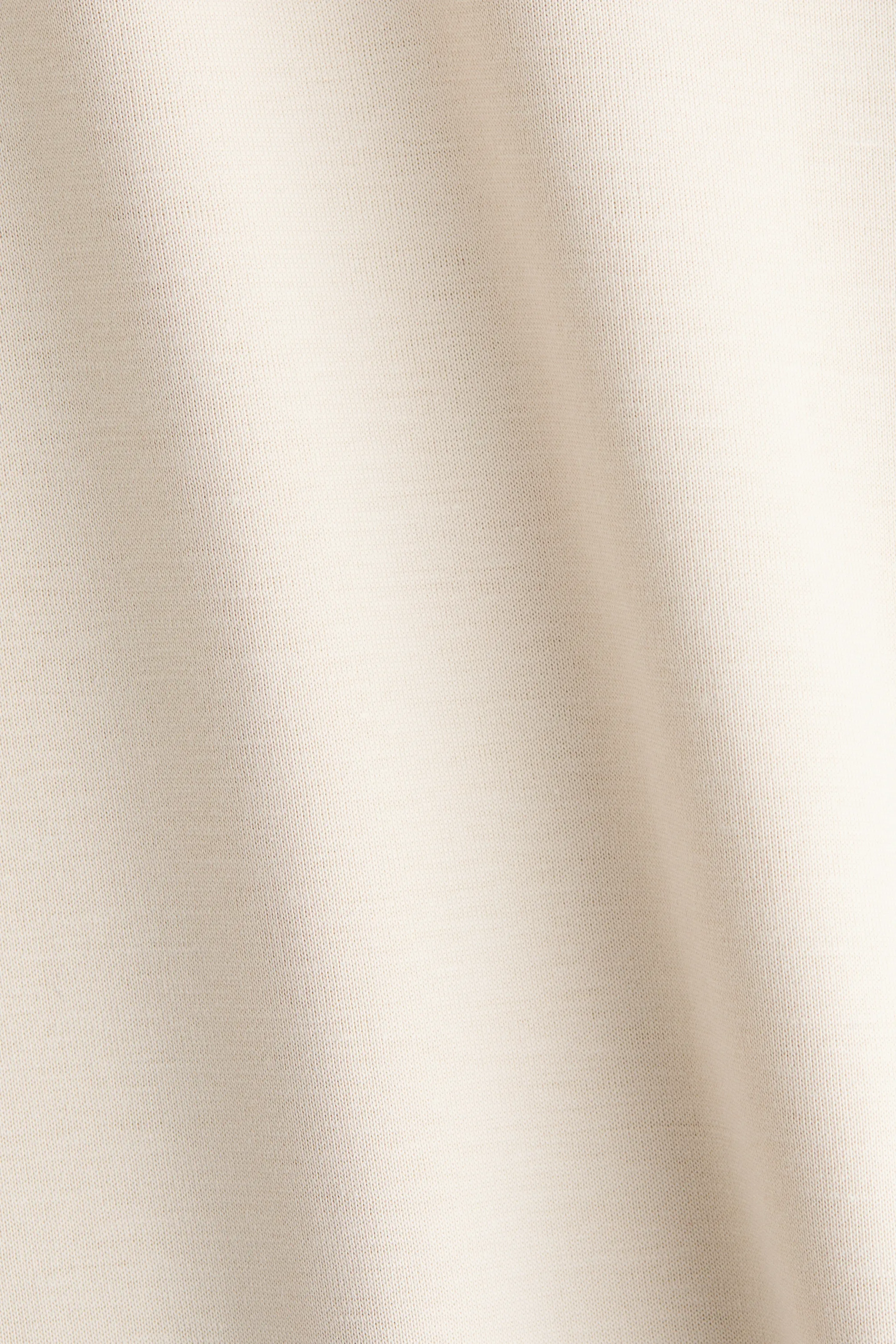 T-shirt en coton interlock - Beige pâle