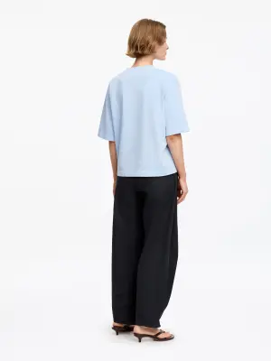 T-shirt signature carré - Bleu ciel — photo 2