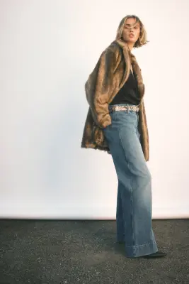 Wide High Jeans - Bleu denim — photo 2