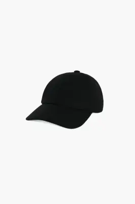 Casquette '6 panel' - Laine Noir — photo 4
