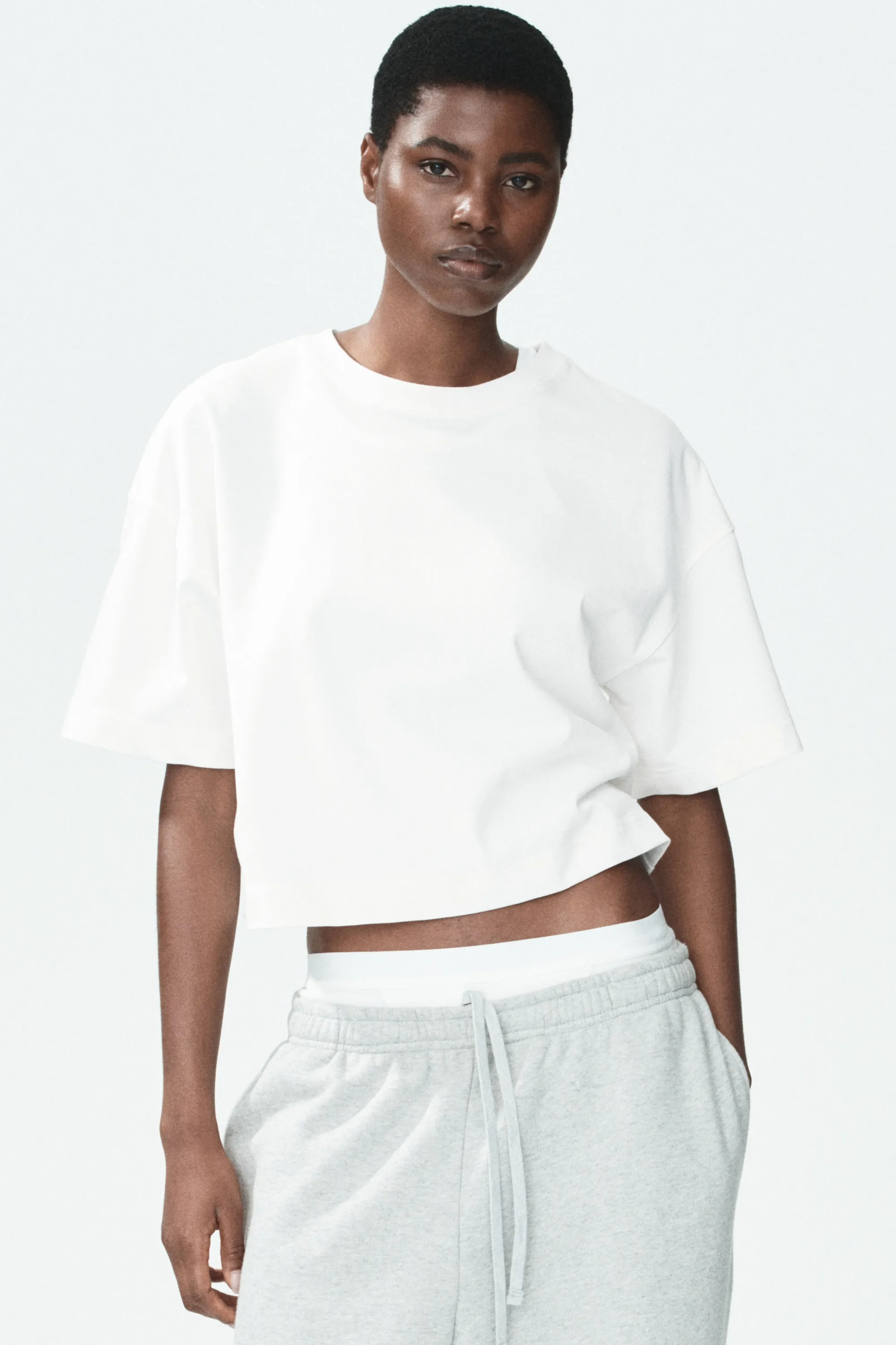 T-shirt boxy - Blanc