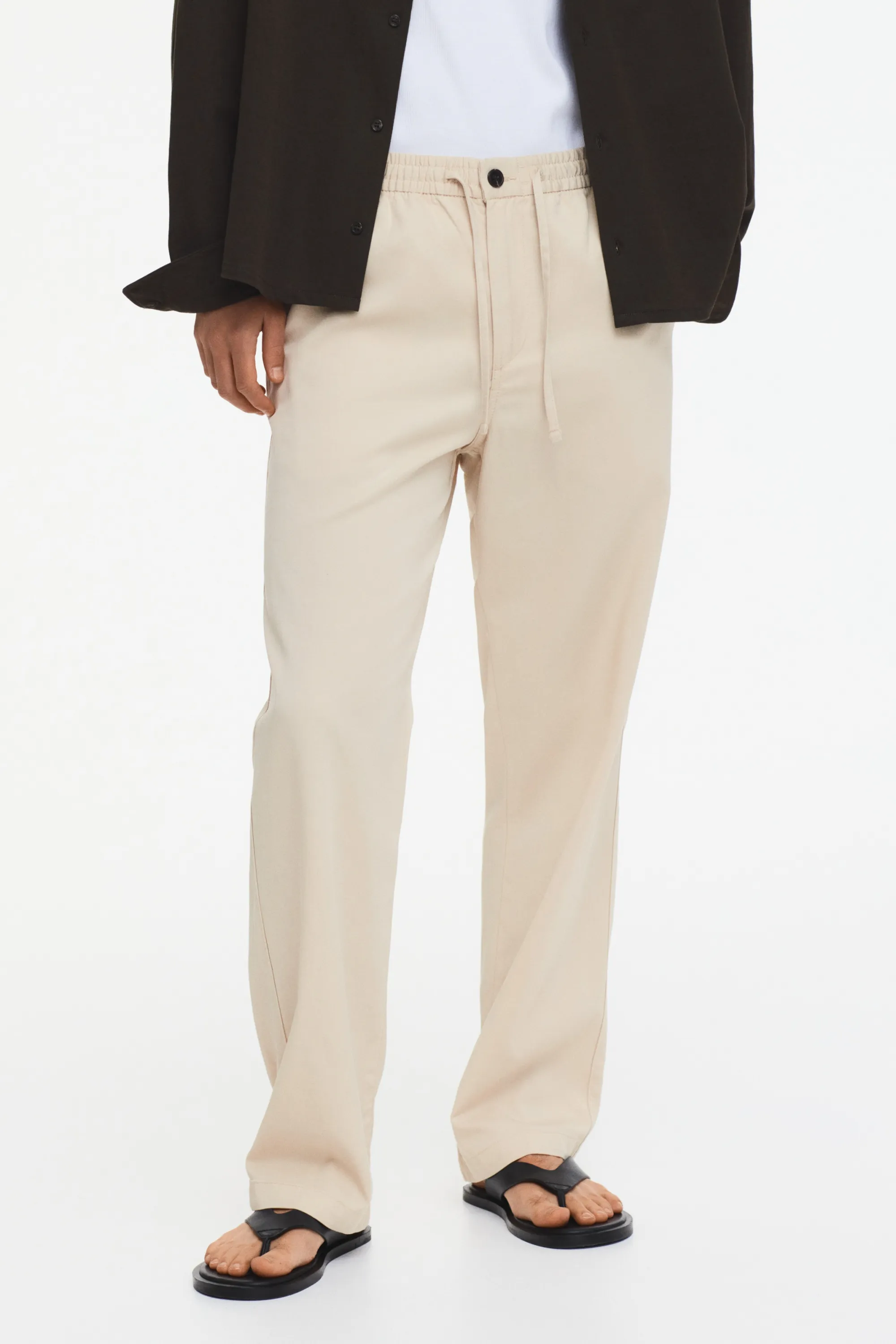 Pantalon Relaxed Fit - Beige