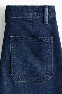 Wide High Jeans - Bleu denim délavé — photo 4