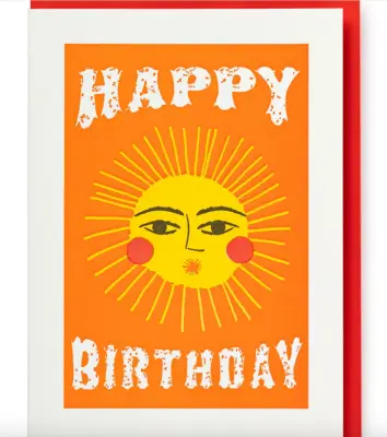 Carte anniversaire Happy Birthday Sun – Archivist Gallery — photo 2