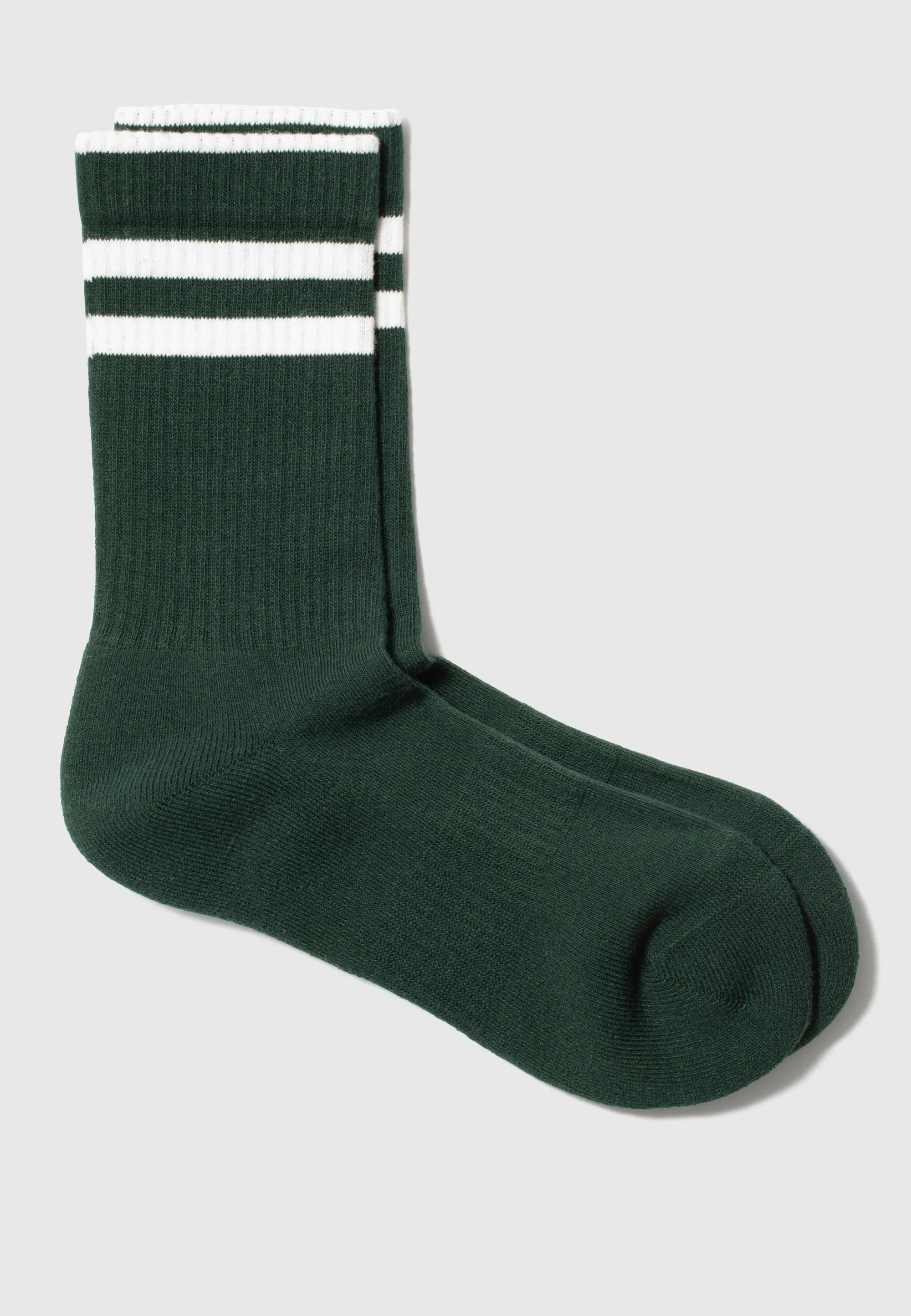 Les chaussettes côtelées - Vert forêt