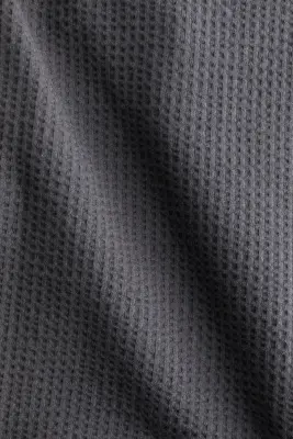 Ensemble 2 pièces en coton gaufré - Gris foncé — photo 3