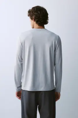 T-shirt de sport à manches longues DryMove™ - Gris clair — photo 3