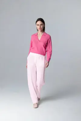 Pantalon Rose en Lin / Elasthanne