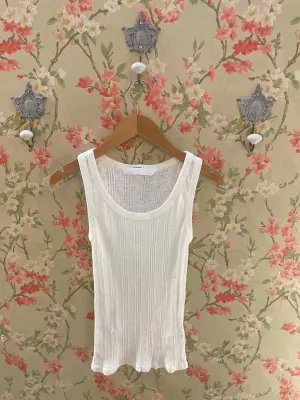 Nouveau ! MOTHER Top The Runner Up Fluff White — photo 3