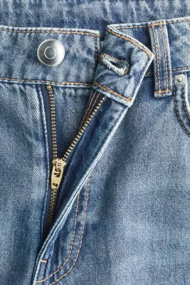 Wide Regular Jeans - Bleu denim — photo 2
