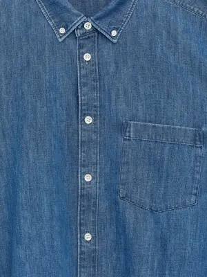Chemise en jean classique - Bleu délavé — photo 3