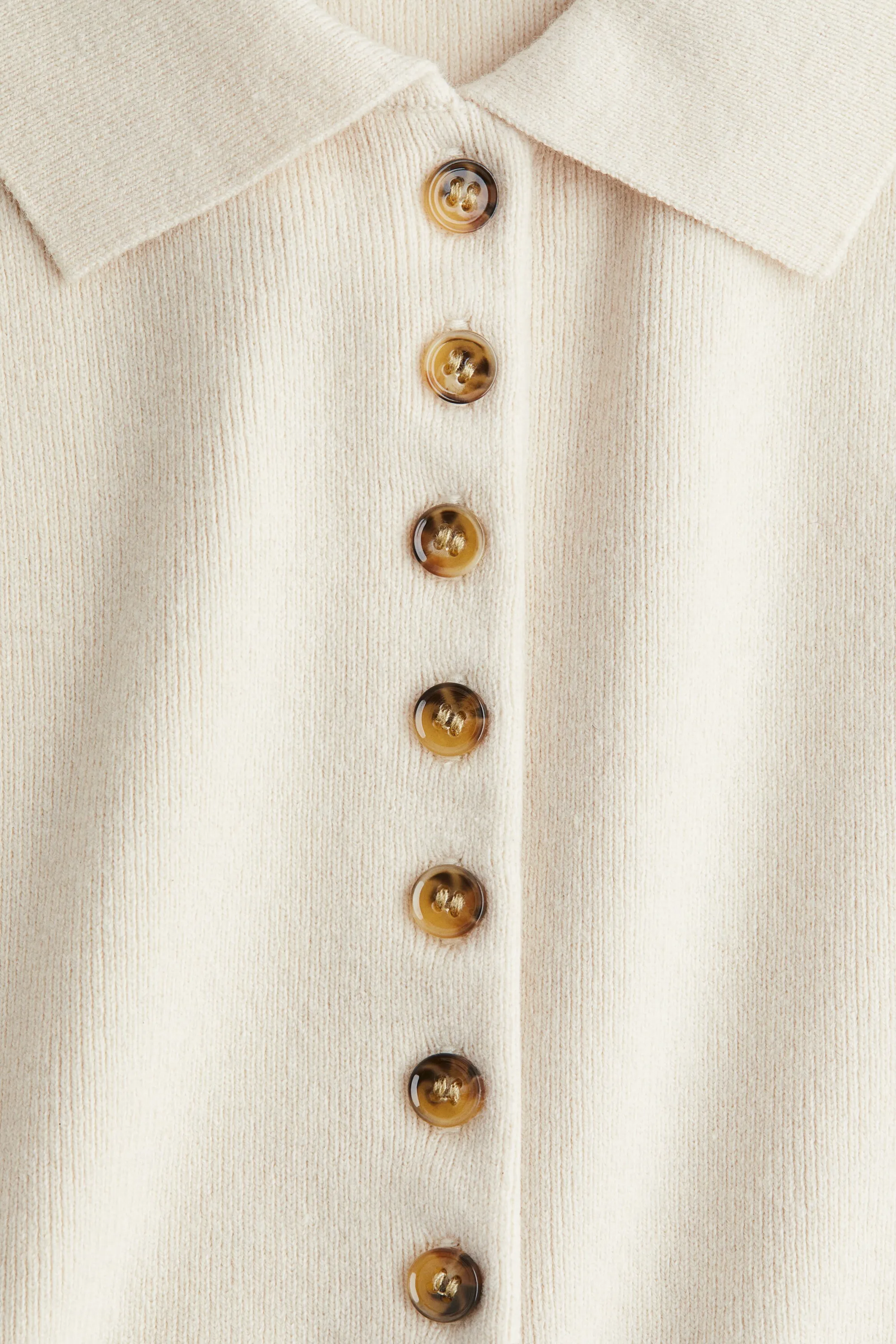 Pull sans manches avec col - Beige clair