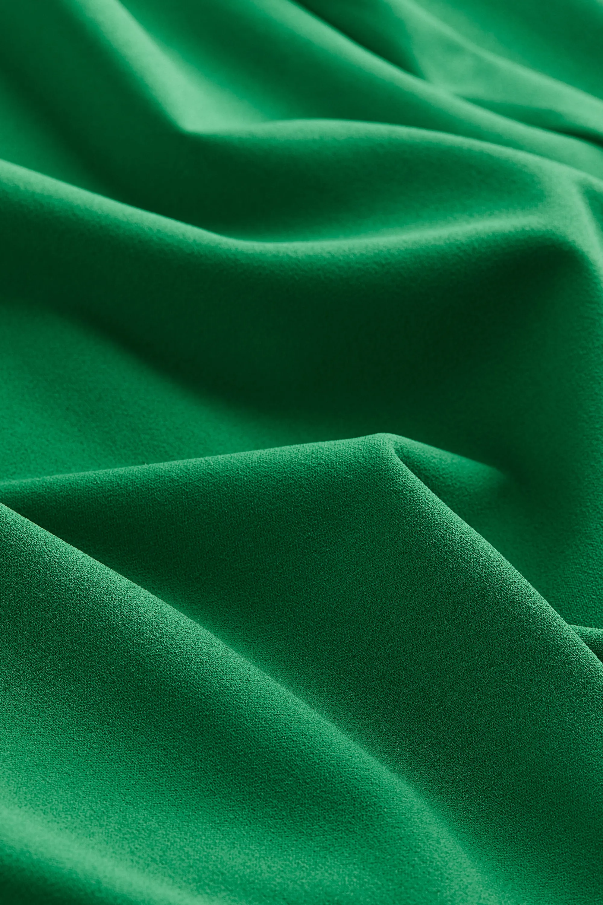 Robe à encolure carrée en jersey - Vert